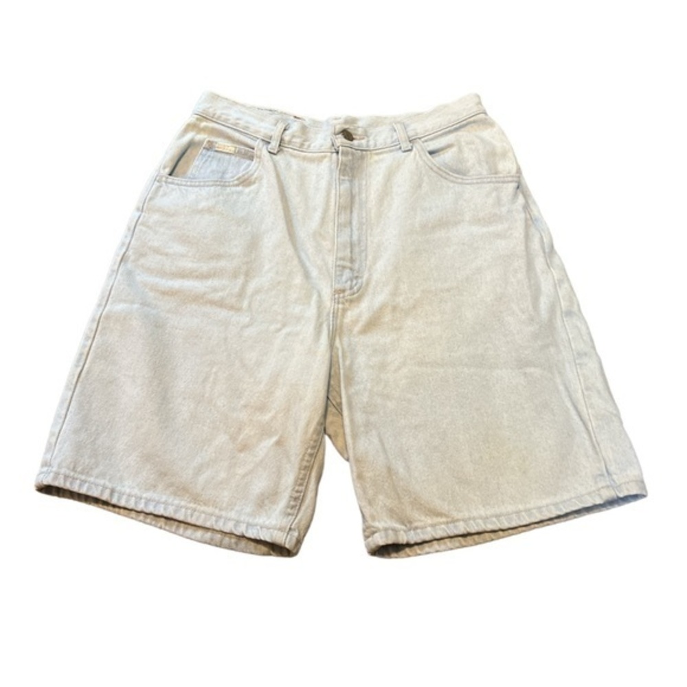 RARE! Vintage 90s Lee Denim Shorts High Waisted Mom Jeans Light Wash Sz 14 inch